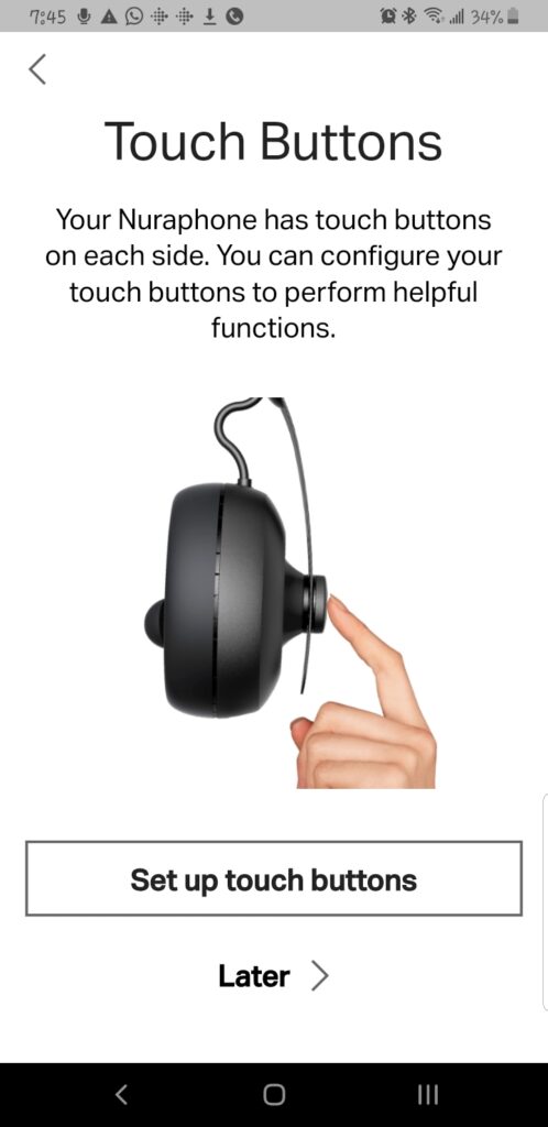 Nuraphone Touch Buttons