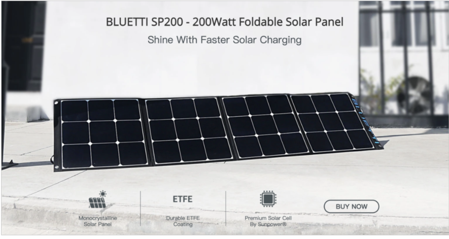 Bluetti EB70 Solar Charging